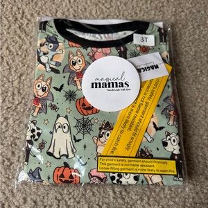 Magical Mamas Halloween Bluey bamboo pajamas set